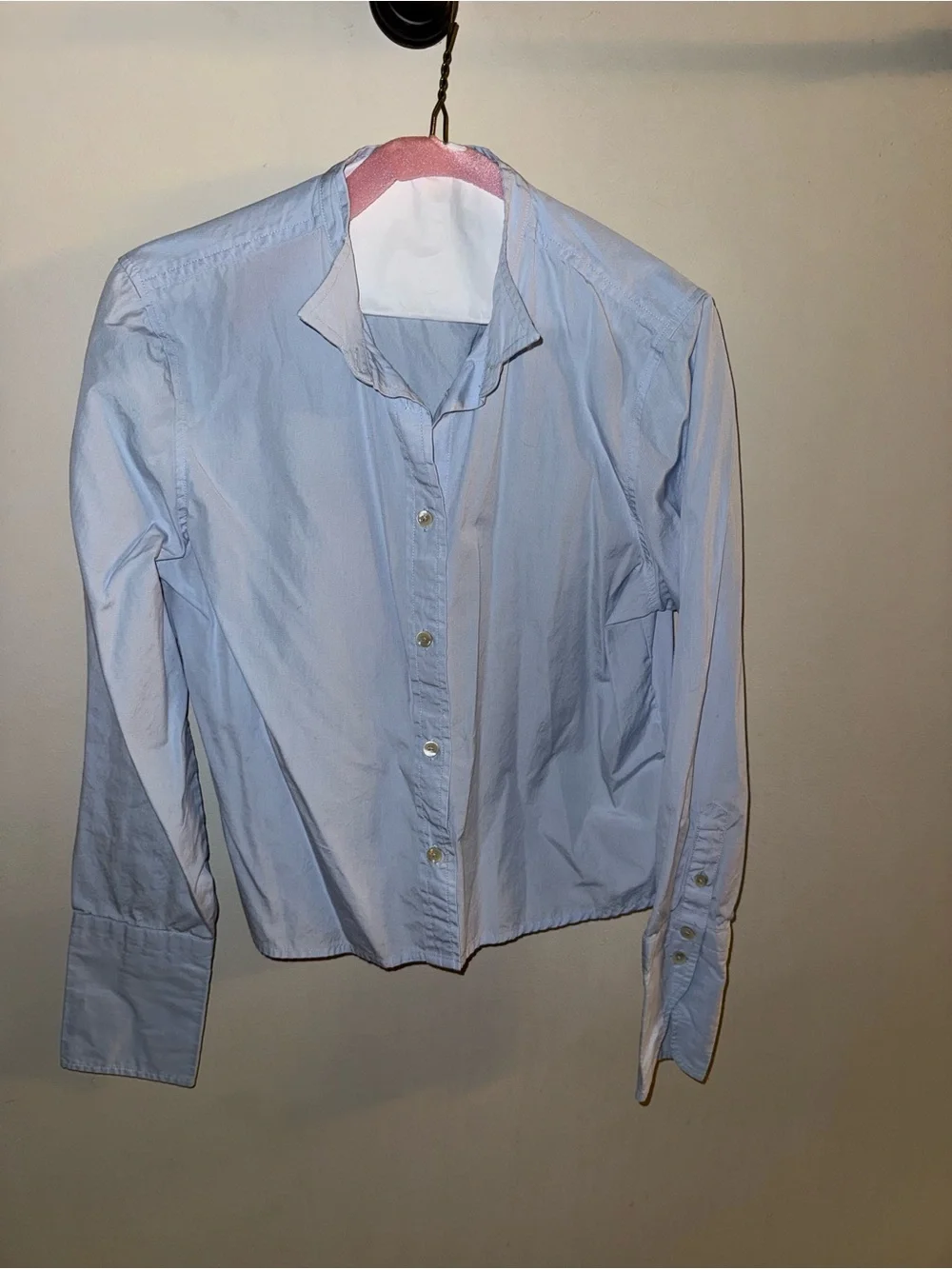 J Crew Thomas Mason Women’s Light Blue Dress Shirt - Classic Button-Down